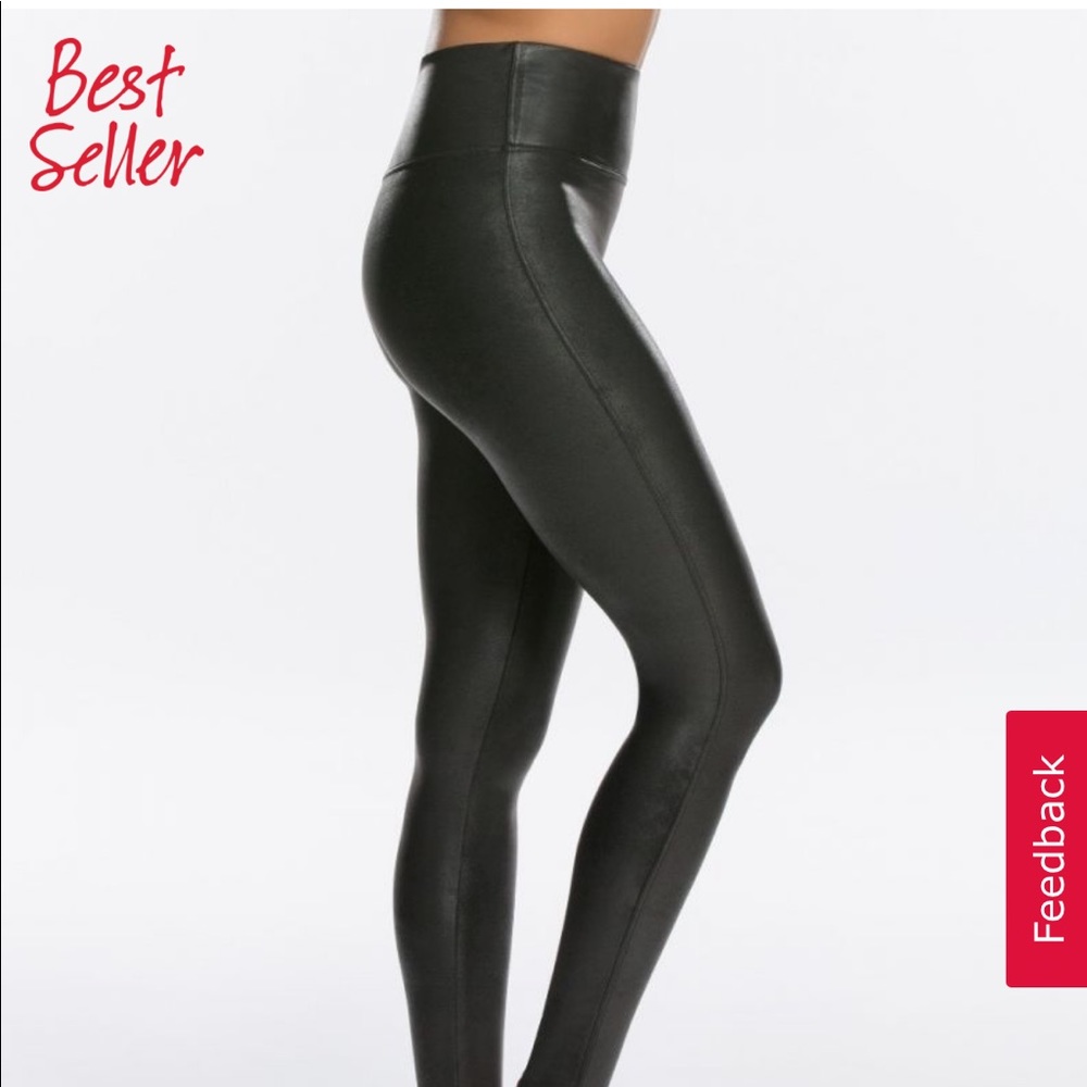 BEST SELLER BRAND NEW FAUX LEATHER SPANX LEGGINGS